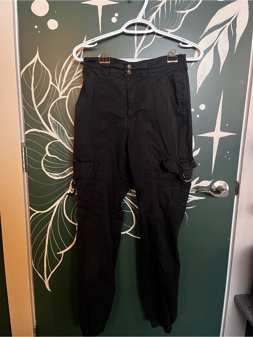 🖤 Garage Black High-Waist Button Front Pants 🖤